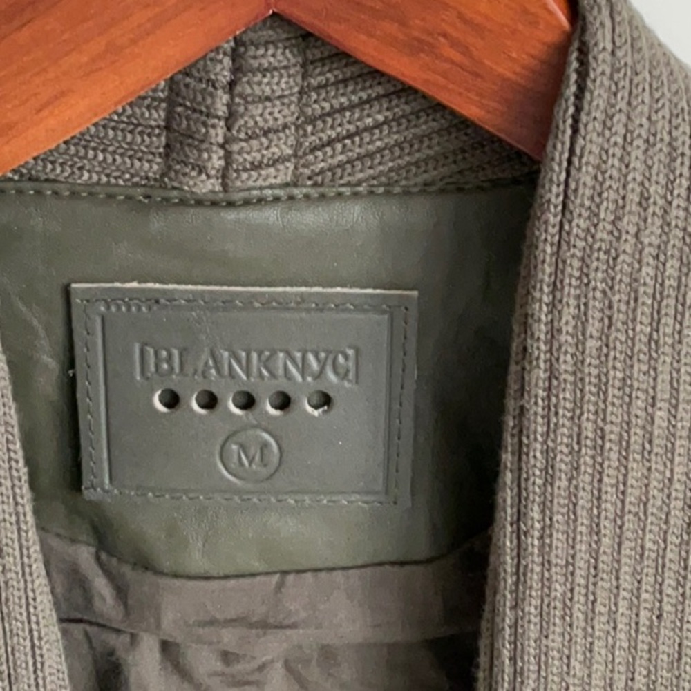 BLANKNYC Olive Green Knit Cardigan